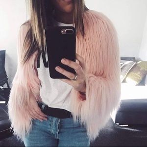 Women’s fur cot jacket small